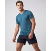 5 Pack Men’s Dry Fit V Neck Workout T Shirts Athletic Gym Fitness Tees(Set 1)
