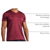 5 Pack Men’s Dry Fit V Neck Workout T Shirts Athletic Gym Fitness Tees(Set 1)
