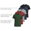 5 Pack Men’s Dry Fit V Neck Workout T Shirts Athletic Gym Fitness Tees(Set 10)