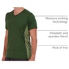 5 Pack Men’s Dry Fit V Neck Workout T Shirts Athletic Gym Fitness Tees(Set 11)