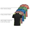 5 Pack Men’s Dry Fit V Neck Workout T Shirts Athletic Gym Fitness Tees(Set 14)