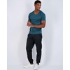 5 Pack Men’s Dry Fit V Neck Workout T Shirts Athletic Gym Fitness Tees(Set 15)