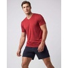 5 Pack Men’s Dry Fit V Neck Workout T Shirts Athletic Gym Fitness Tees(Set 2)