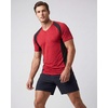 5 Pack Men’s Dry Fit V Neck Workout T Shirts Athletic Gym Fitness Tees(Set 5)