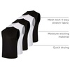 5 Pack Men’s Mesh Muscle Tank Tops Sleeveless Athletic Gym Workout Shirts(Set 3)
