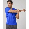 5 Pack Men’s Mesh Short Sleeve T Shirts Athletic Workout Running Gym Tees(Set 4)