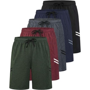 5 Pack Men’s 7″ Dry Fit Shorts Athletic Basketball Running Gym Workout(Set 3)