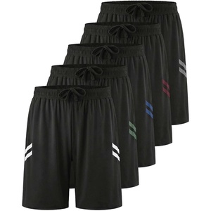 5 Pack Men’s 7″ Dry Fit Shorts Athletic Basketball Running Gym Workout(Set 6)