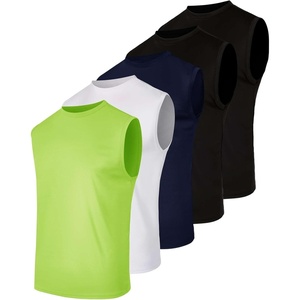 5 Pack Men’s Mesh Muscle Tank Tops Sleeveless Athletic Gym Workout Shirts(Set 6)