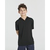 3 Pack Boys’ Dry Fit Short Sleeve Hoodie Athletic Hooded Sweatshirt Youth(Set 10)