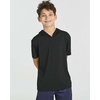 3 Pack Boys’ Dry Fit Short Sleeve Hoodie Athletic Hooded Sweatshirt Youth(Set 4)
