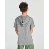 3 Pack Boys’ Dry Fit Short Sleeve Hoodie Athletic Hooded Sweatshirt Youth(Set 5)