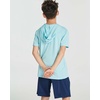 3 Pack Boys’ Dry Fit Short Sleeve Hoodie Athletic Hooded Sweatshirt Youth(Set 6)