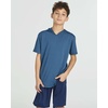 3 Pack Boys’ Dry Fit Short Sleeve Hoodie Athletic Hooded Sweatshirt Youth(Set 7)