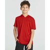 3 Pack Boys’ Dry Fit Short Sleeve Hoodie Athletic Hooded Sweatshirt Youth(Set 8)