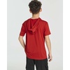 3 Pack Boys’ Dry Fit Short Sleeve Hoodie Athletic Hooded Sweatshirt Youth(Set 8)