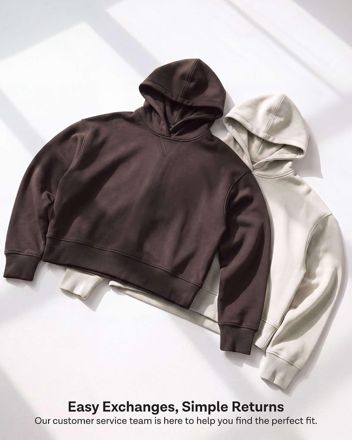 image:image2 Pack Womens Cropped Hoodies Crop Sweatshirt Ladies Fleece Pullover TopGrey Heather Solid Cashmere Rose
