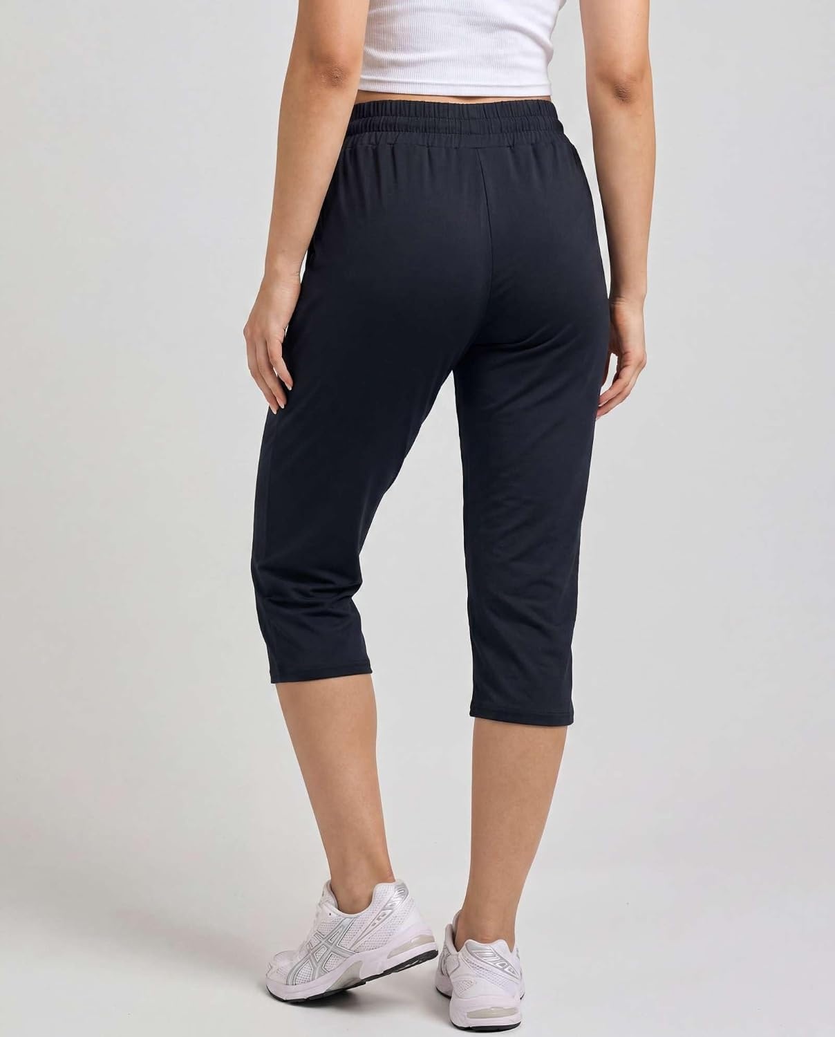 image:image3 Pack Womens Capri Pants Athletic Casual Sweatpants Summer Yoga PocketsSet 10