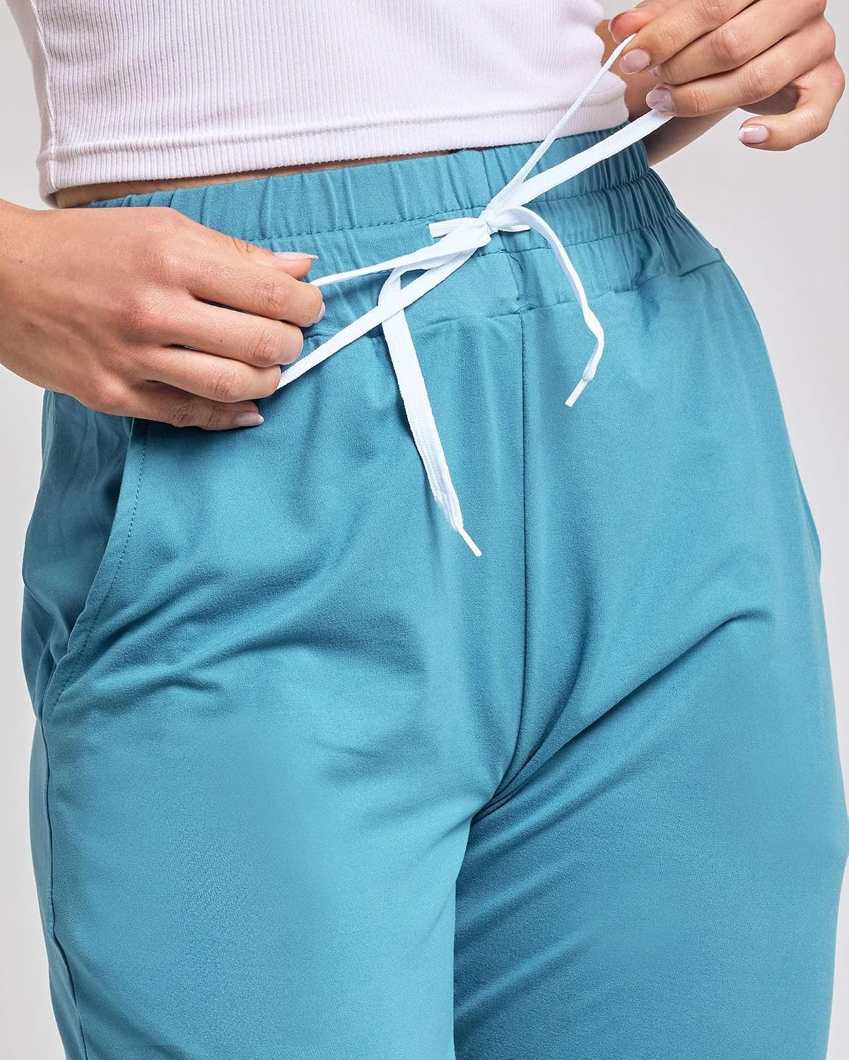 image:image3 Pack Womens Capri Pants Athletic Casual Sweatpants Summer Yoga PocketsSet 6