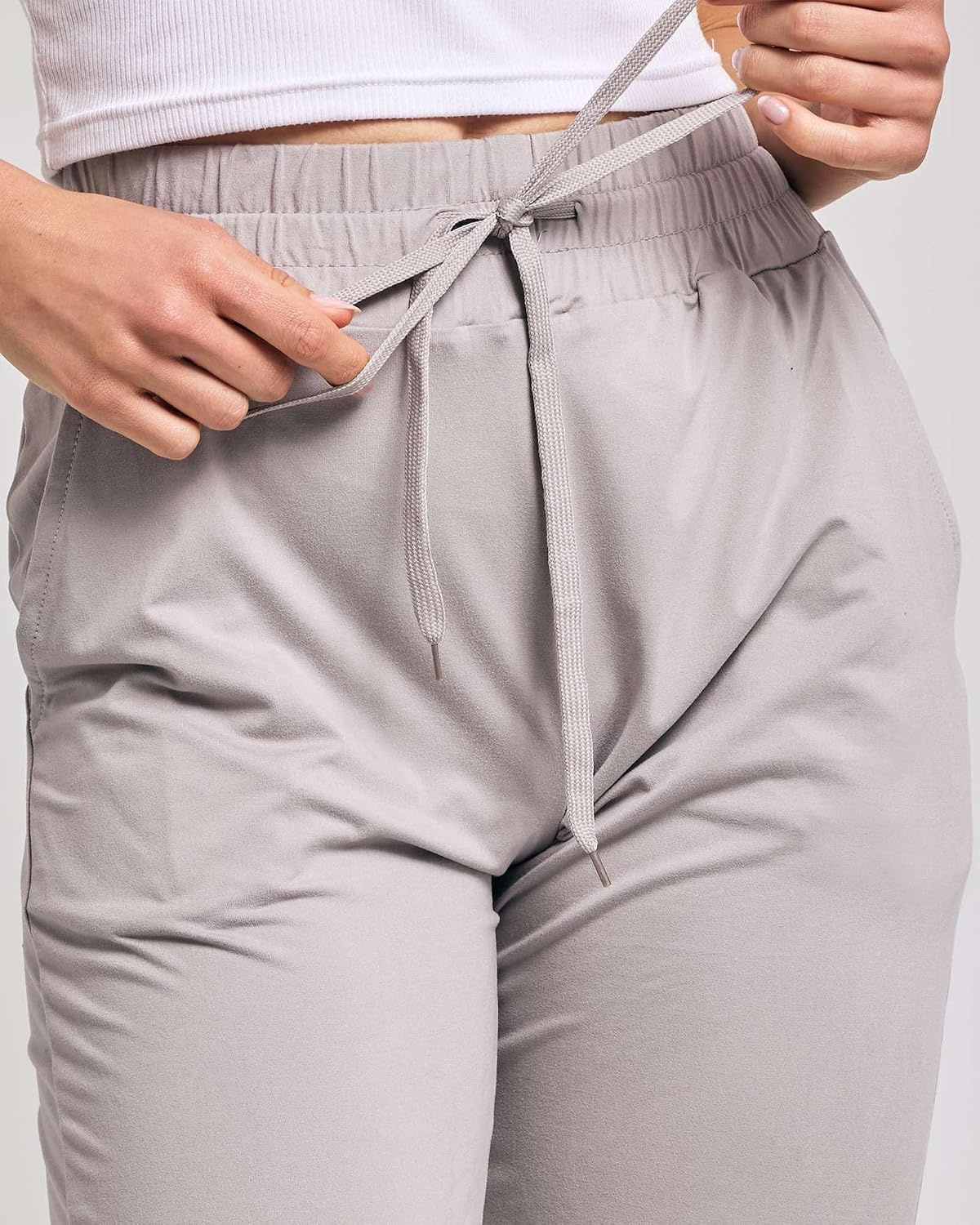 image:image3 Pack Womens Capri Pants Athletic Casual Sweatpants Summer Yoga PocketsSet 8