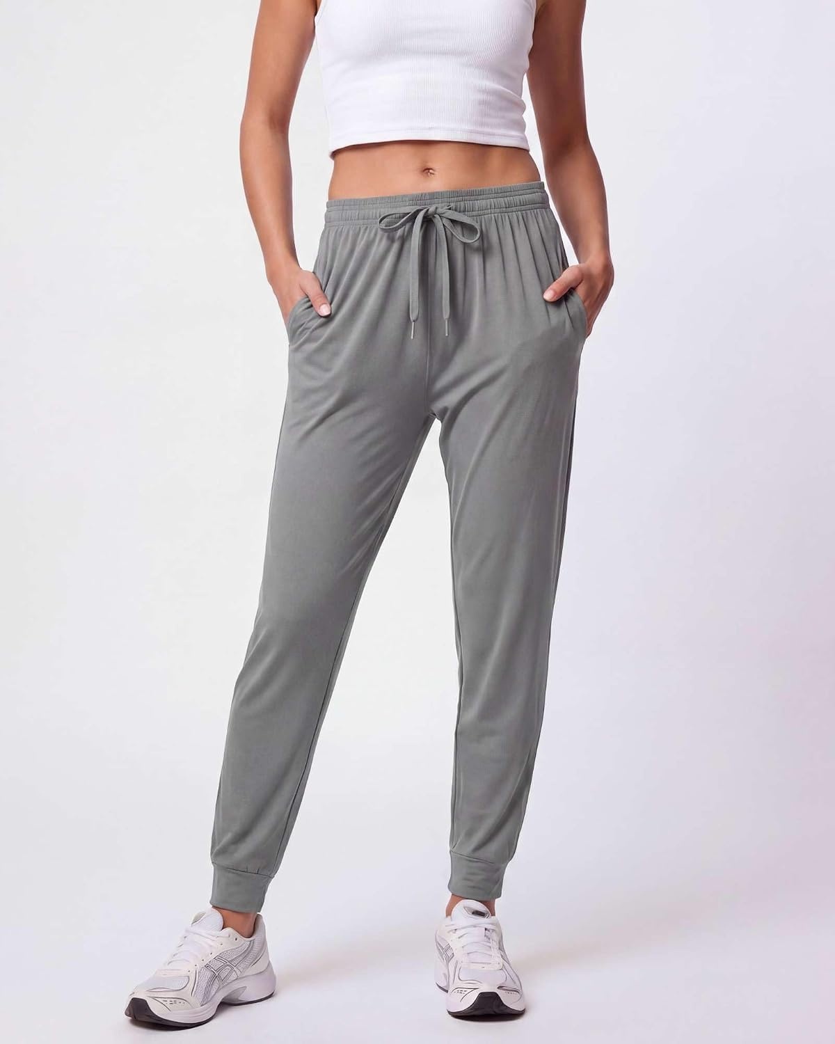 image:image3 Pack Womens Dry Fit Joggers Sweatpants Athletic Casual Lounge PocketsSet 11