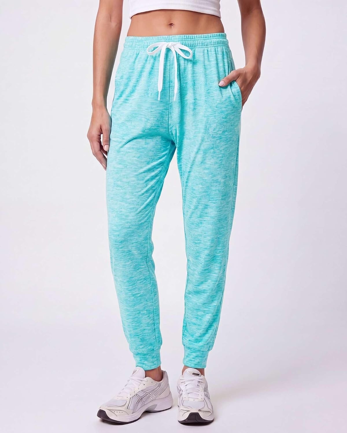 image:image3 Pack Womens Dry Fit Joggers Sweatpants Athletic Casual Lounge PocketsSet 5