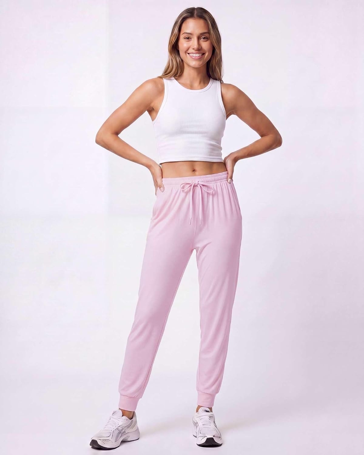 image:image3 Pack Womens Dry Fit Joggers Sweatpants Athletic Casual Lounge PocketsSet 7