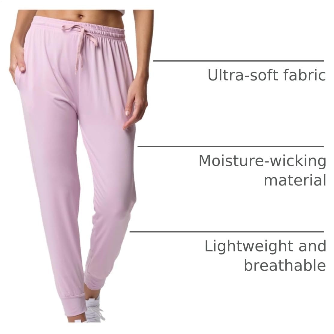 image:image3 Pack Womens Dry Fit Joggers Sweatpants Athletic Casual Lounge PocketsSet 7