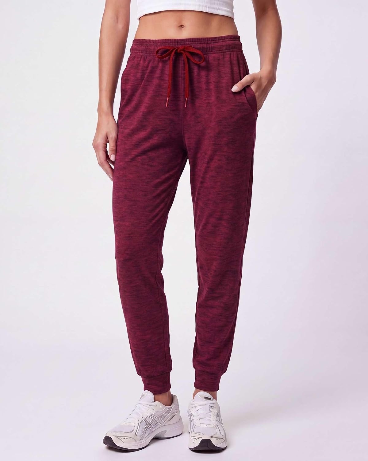 image:image3 Pack Womens Dry Fit Joggers Sweatpants Athletic Casual Lounge PocketsSet 8