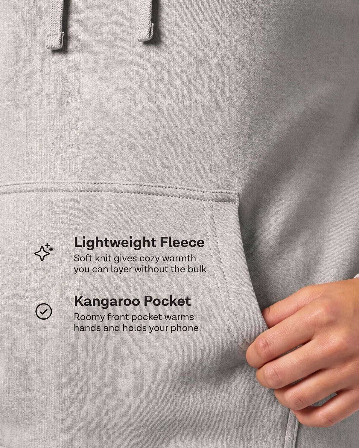 image:image3 Pack Womens Fleece Pullover Hoodies Sweatshirts Hooded Tops Athletic GymSet 11