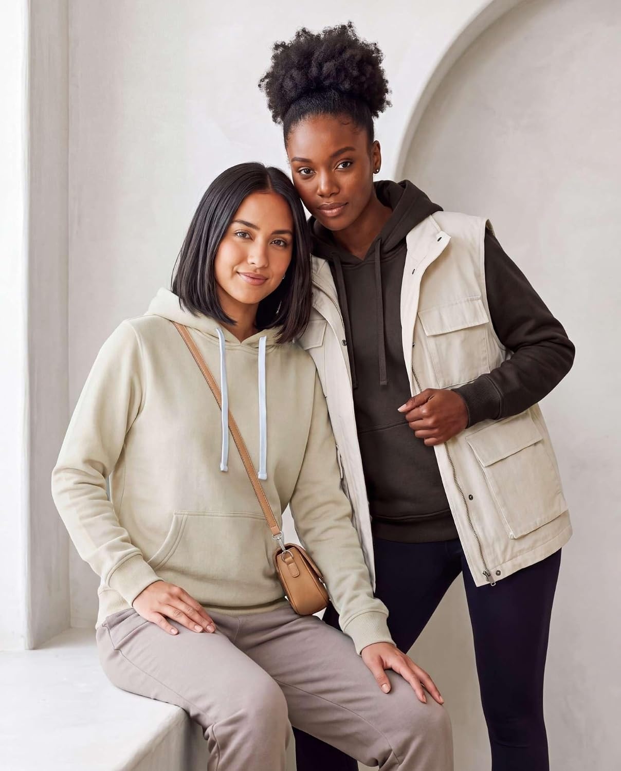 image:image3 Pack Womens Fleece Pullover Hoodies Sweatshirts Hooded Tops Athletic GymSet 11