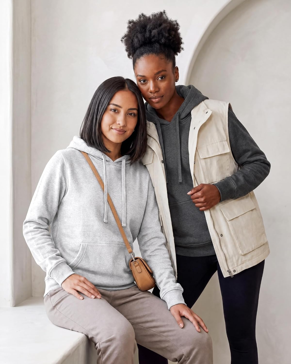 image:image3 Pack Womens Fleece Pullover Hoodies Sweatshirts Hooded Tops Athletic GymSet 9