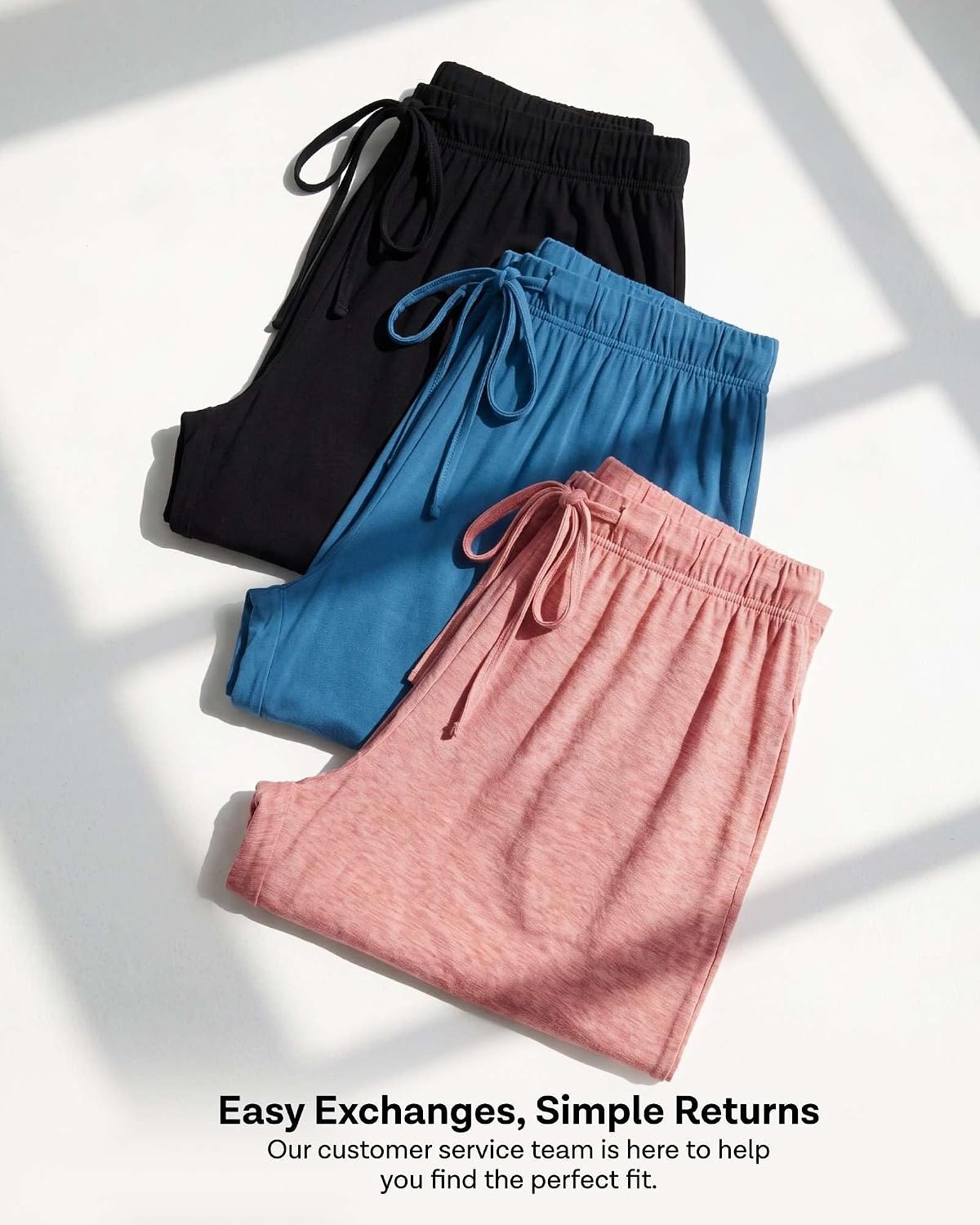 image:image3 Pack Womens Palazzo Pants Wide Leg Adaptive Pajama Bottoms Lounge CasualSet 7