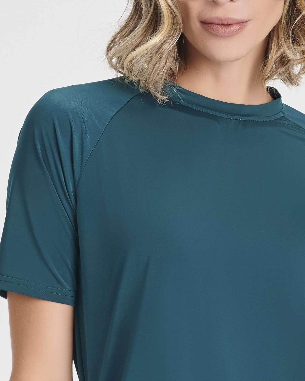 image:image4 Pack Womens Rash Guard Short Sleeve Swim Shirts Athletic Swimming TopsSet 1