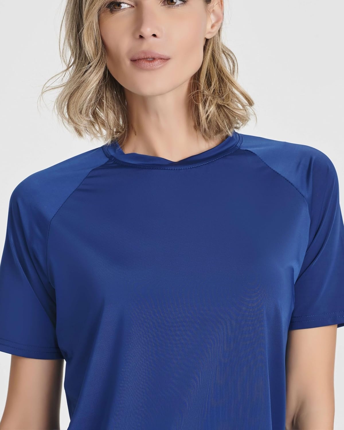 image:image4 Pack Womens Rash Guard Short Sleeve Swim Shirts Athletic Swimming TopsSet 2