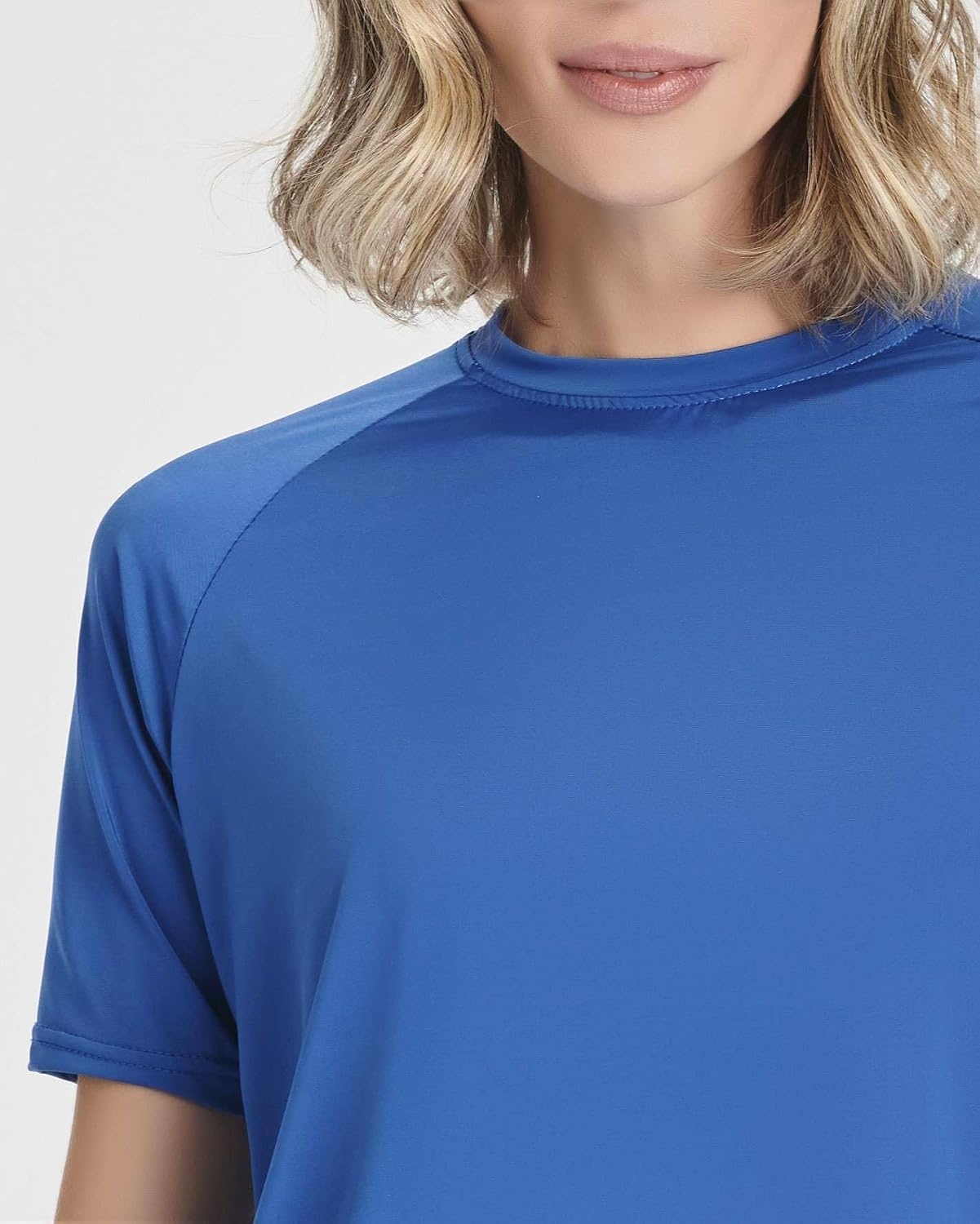 image:image4 Pack Womens Rash Guard Short Sleeve Swim Shirts Athletic Swimming TopsSet 3