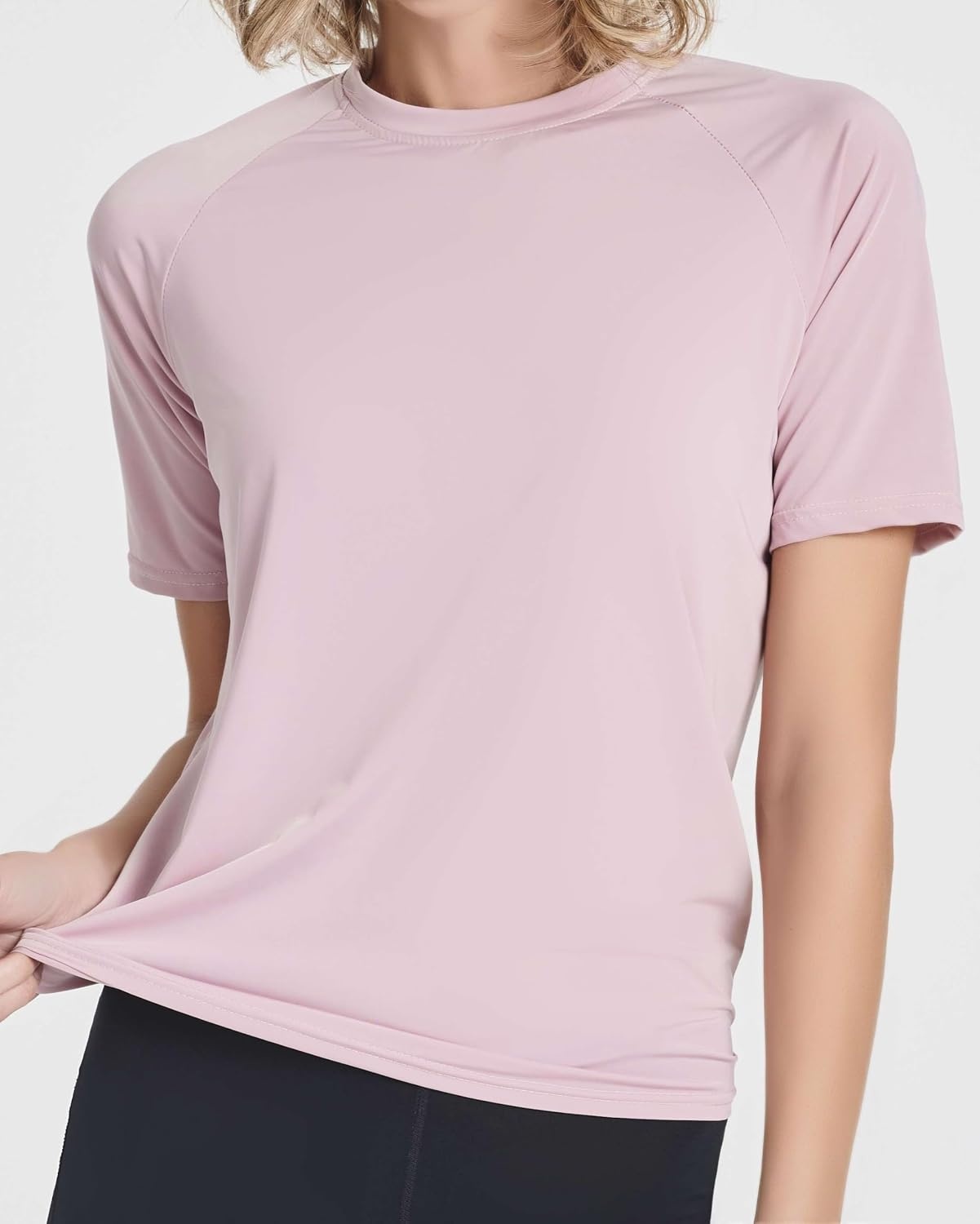 image:image4 Pack Womens Rash Guard Short Sleeve Swim Shirts Athletic Swimming TopsSet 8