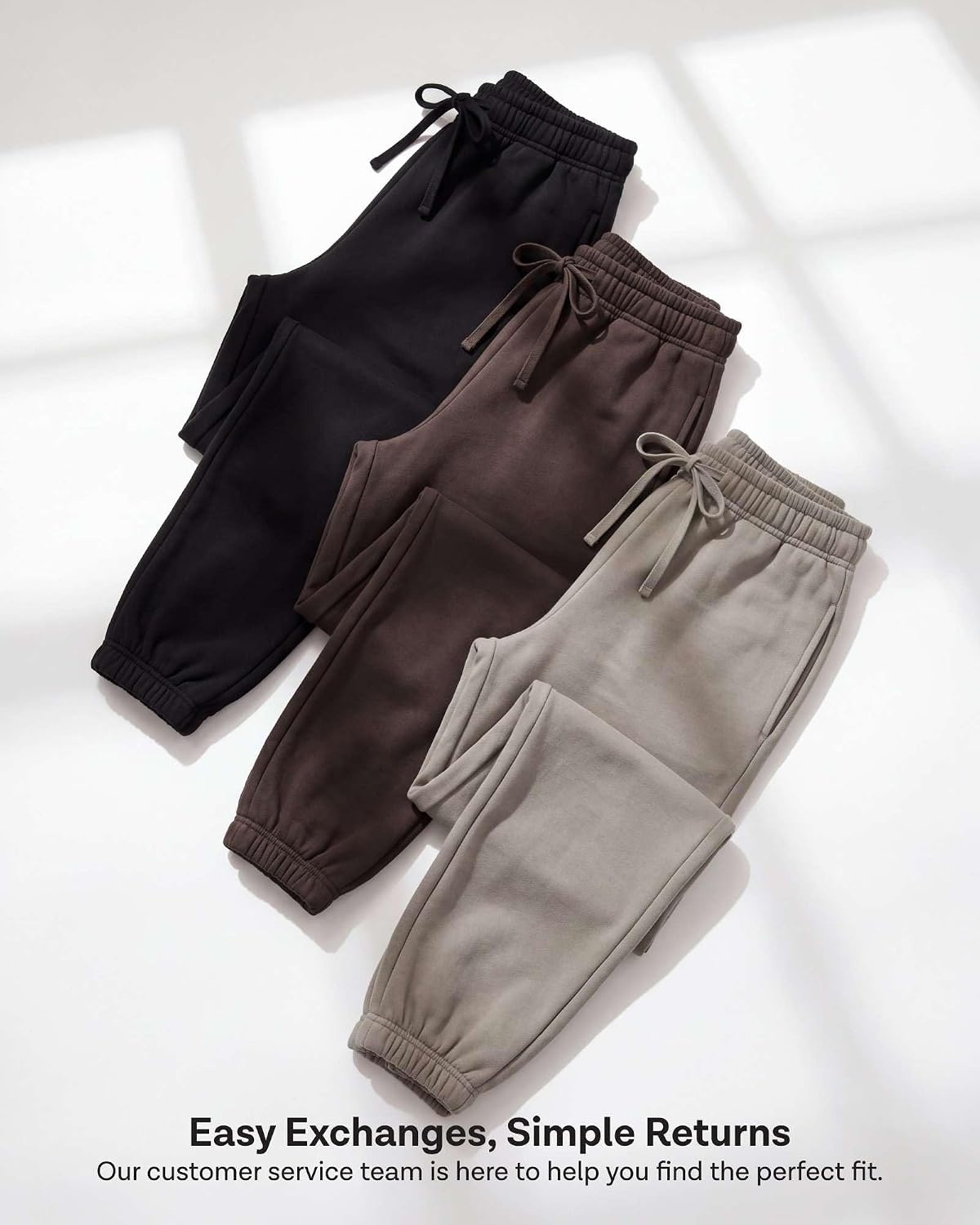 image:imageReal Essentials 3 Pack Womens Fleece Jogger Sweatpants Available in Plus SizeSet 12