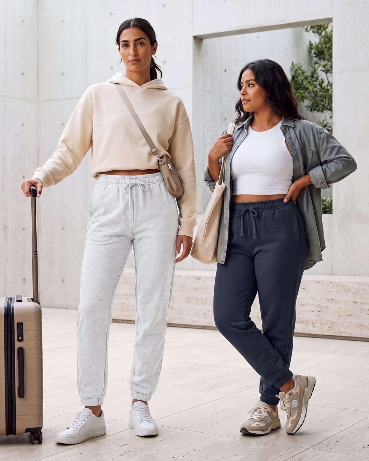 image:imageReal Essentials 3 Pack Womens Fleece Jogger Sweatpants Available in Plus SizeSet 12