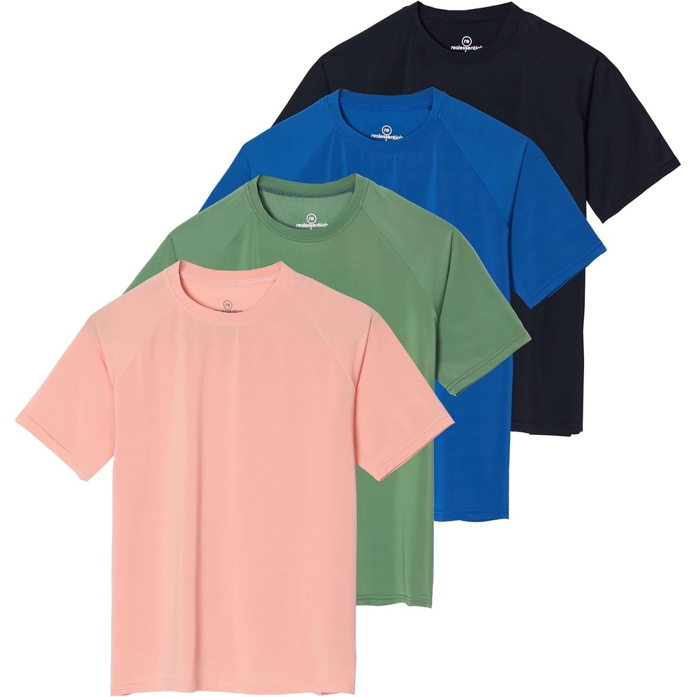 image:image4 Pack Womens Rash Guard Short Sleeve Swim Shirts Athletic Swimming TopsSet 3