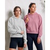 2 Pack Women’s Cropped Hoodies Crop Sweatshirt Ladies Fleece Pullover Top(Grey Heather  Solid Cashmere Rose)