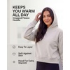 2 Pack Women’s Cropped Hoodies Crop Sweatshirt Ladies Fleece Pullover Top(Solid Black  Charcoal Heather)