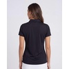 3 Pack Women’s Dry Fit Golf Polo Shirts with Zipper Short Sleeve Collared(Solid Black  Solid Ballad Blue  Solid Pale Lilac)
