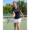 3 Pack Women’s Dry Fit Golf Polo Shirts with Zipper Short Sleeve Collared(Solid Black  Solid Burgundy  Solid Bright White)