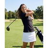 3 Pack Women’s Dry Fit Golf Polo Shirts with Zipper Short Sleeve Collared(Solid Black  Solid Plum Perfect  Solid Orchid Petal)