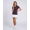 3 Pack Women’s Dry Fit Golf Polo Shirts with Zipper Short Sleeve Collared(Solid Black  Solid Plum Perfect  Solid Orchid Petal)
