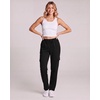 3 Pack Women’s Fleece Cargo Sweatpants Lounge Casual Sweat Pants Pockets(Solid Black  Solid Chocolate Torte  Solid Moonbeam)