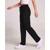 3 Pack Women’s Fleece Cargo Sweatpants Lounge Casual Sweat Pants Pockets(Solid Black  Solid Mojave Desert  Solid Orchid Petal)
