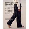 3 Pack Women’s Palazzo Pants Wide Leg Adaptive Pajama Bottoms Lounge Casual(Set 4)
