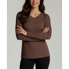 4 Pack Women’s Dry Fit Long Sleeve V Neck Tops Workout Athletic Tees Shirts(Set 10)